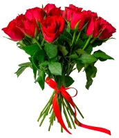 25 красных кенийских роз