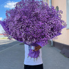 Букет_15 фиолетовых гипсофил